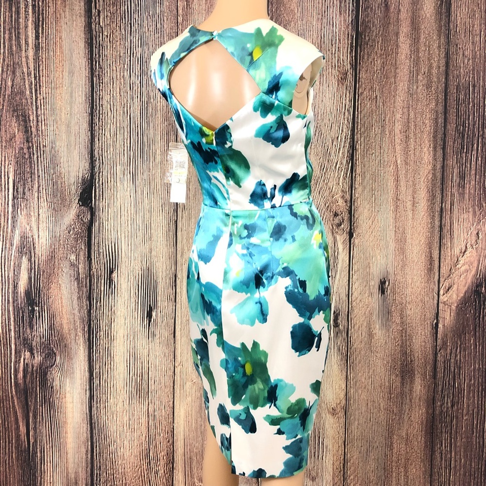 London Times Blue Cocktail Dress - Picture 5 of 15